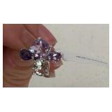 ROSE DE FRANCE AMETHYST IN STERLING SIZE 5