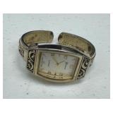 STERLING SILVER CUFF WATCH