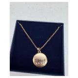 PEACE PENDANT NECKLACE W/ SWAROVSKI CRYSTALS