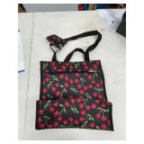 CHERRY PATTERN TOTE BAG