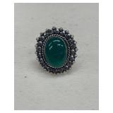 GREEN ONYX RING SIZE 9