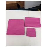 PINK TOILETRY TRAVEL BAGS