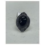 BLACK ONYX RING SIZE 7