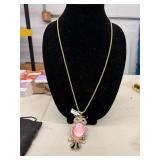 OWL PENDANT NECKLACE WITH 28' STAINLESS CHAIN