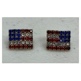 AMERICAN FLAG EARRINGS