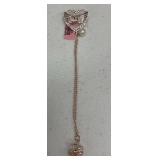 AUSTRIAN CRYSTAL BROOCH IN ROSETONE
