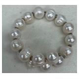 STERLING SILVER FRESHWATER PEARL BRACELET
