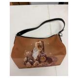 YORKIE PRINT SHOULDER BAG