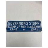 METAL GOVERNORS STAFF SIGN