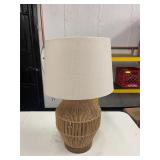WICKER BOHO STYLE TABLE LAMP