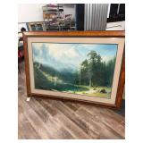 LARGE FRAMED LANDSCAPE ART