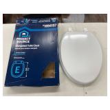 ELONGATED TOILET SEAT WHITE FINISH