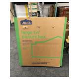 HEAVY DUTY TV MOVING BOX WITH HANDLES