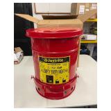 JUSTRITE 09100 6 GALLON OILY WASTE CAN