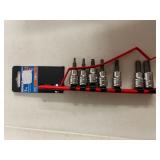 KOBALT 7 PIECE HEX BIT DRIVER SET STANDARD 3/8'