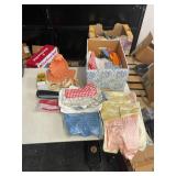 ASSORTED SEWING FABRICS AND HOME GOODS
