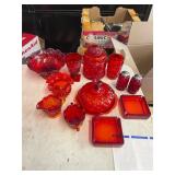 ASSORTED FENTON GLASSWARE