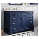 ALLEN+ROTH 48' ROYAL NAVY BATHROOM VANITY
