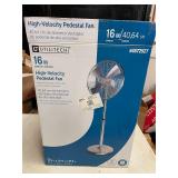 16' HIGH VELOCITY PEDESTAL FAN FOR PARTS/REPAIR