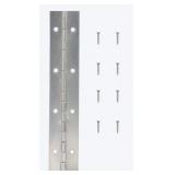 (5)- 72' NICKEL FINISH INTERIOR DOOR HINGE