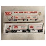DIE CAST METAL CAB WITH PUP TRAILERS