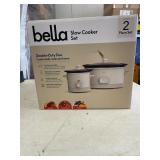 BELLA SLOW COOKER SET 6QT AND 2QT