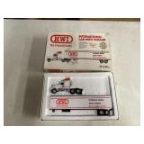DIE CAST ERTL INTERNATIONAL CAB W/ TRAILER AND BOX