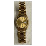 GOLD TONE SEIKO QUARTZ WATCH