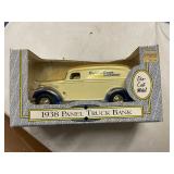 1938 DIE CAST METAL PANEL TRUCK BANK