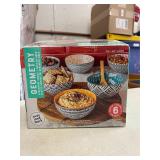 (6)- STONEWARE BOWL SET