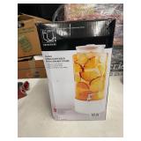 GLASS DRINK DISPENSER WITH CERAMIC STAND