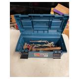 RUBBERMAID TOOL BOX WITH CONTENTS