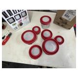 ANCHOR HOCKING ROUND GLASS FOOD CONTAINERS