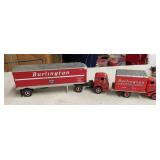 (2)- BURLINGTON DIE CAST TRUCKS