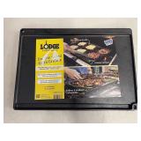 LODGE CAST IRON DOUBLE SIDED GRILL/GRIDDLE