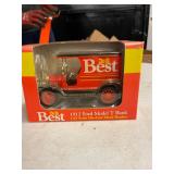 1912 FORD MODEL T DIE CAST METAL BANK