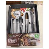 FIVE PIECE TONG SET