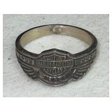 .925 STERLING SILVER HARLEY DAVIDSON RING