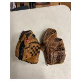 (2)- BASEBALL GLOVES