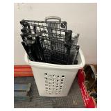 ASSORTED METAL SHELF PARTS