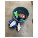 Football basketball lot