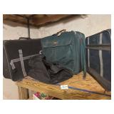 Lot of rolling luggage suitcases