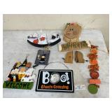 Lot of Halloween fall decorations