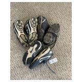Lot of youth, baseball softball cleats