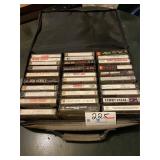 Lot of cassette tapes mostly rock