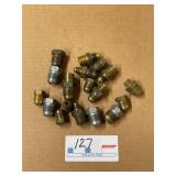lot of various brass and steel hydraulic  fittings
