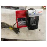 Milwaukee battery and charger 9.6v-18v