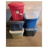 Lot of 6 extra large totes