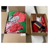 2 boxes of Christmas gift, wrap, and boxes