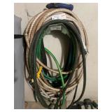 Lot of garden hoses
